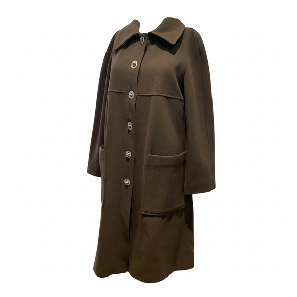 SALE📱Philosophy by Alberta Ferretti Chic Brown Coat – Patch Pockets - Picture 4 of 12